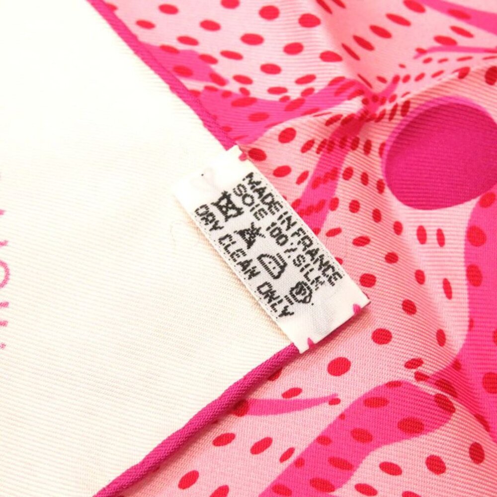 Hermes Petit Carre 40 Hola Flamenca I HOLA Flamenca Scarf Pink Silk 0213 - Picture 3 of 3